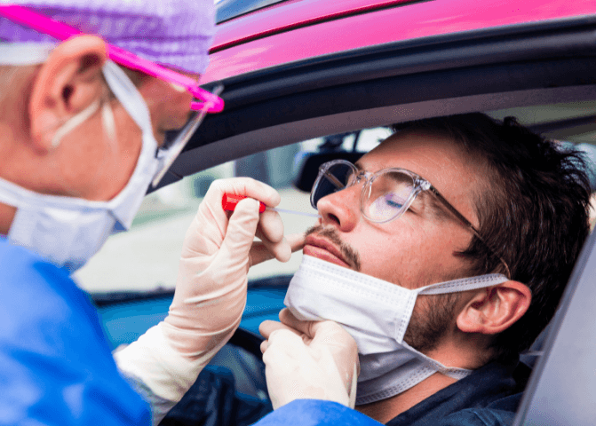 covid pcr test is a nasal swab
