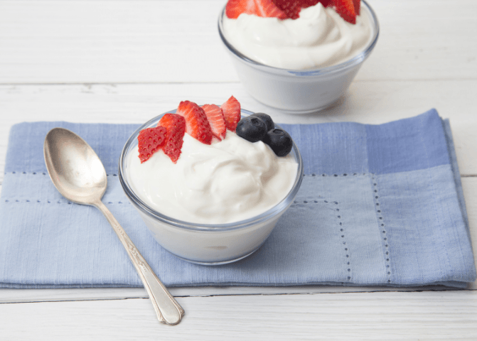 Greek yogurt berries