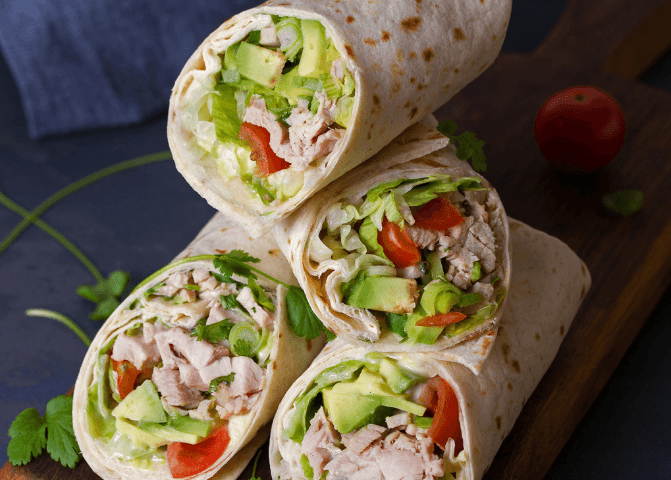 turkey avocado wrap