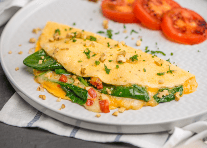 spinach and fetta omeltte for weight loss