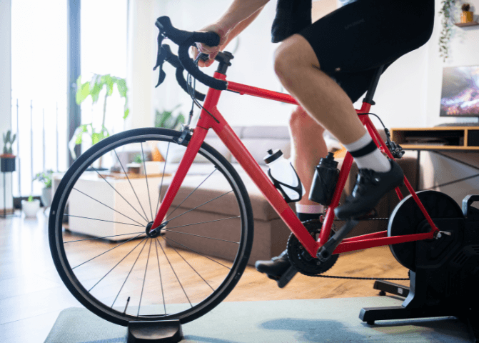cycle with trainer for zone 2